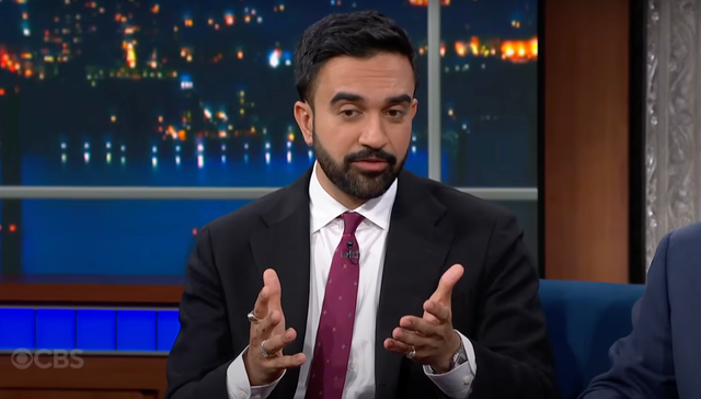 <p>New York City mayoral candidate Zohran Mamdani appears on The Late Show with Stephen Colbert on Monday June23 2025</p>