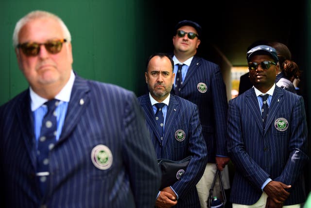 There will be no line judges at Wimbledon this year (Victoria Jones/PA)