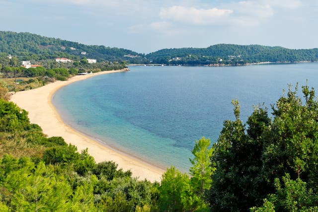 <p>Agia Paraskevi beach is situated on the south coast of Skiathos</p>