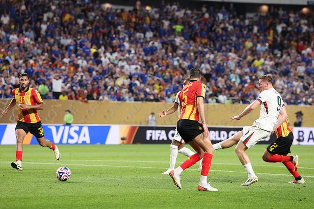 <p>Liam Delap scored his first Chelsea goal in the 3-0 win over ES Tunis</p>