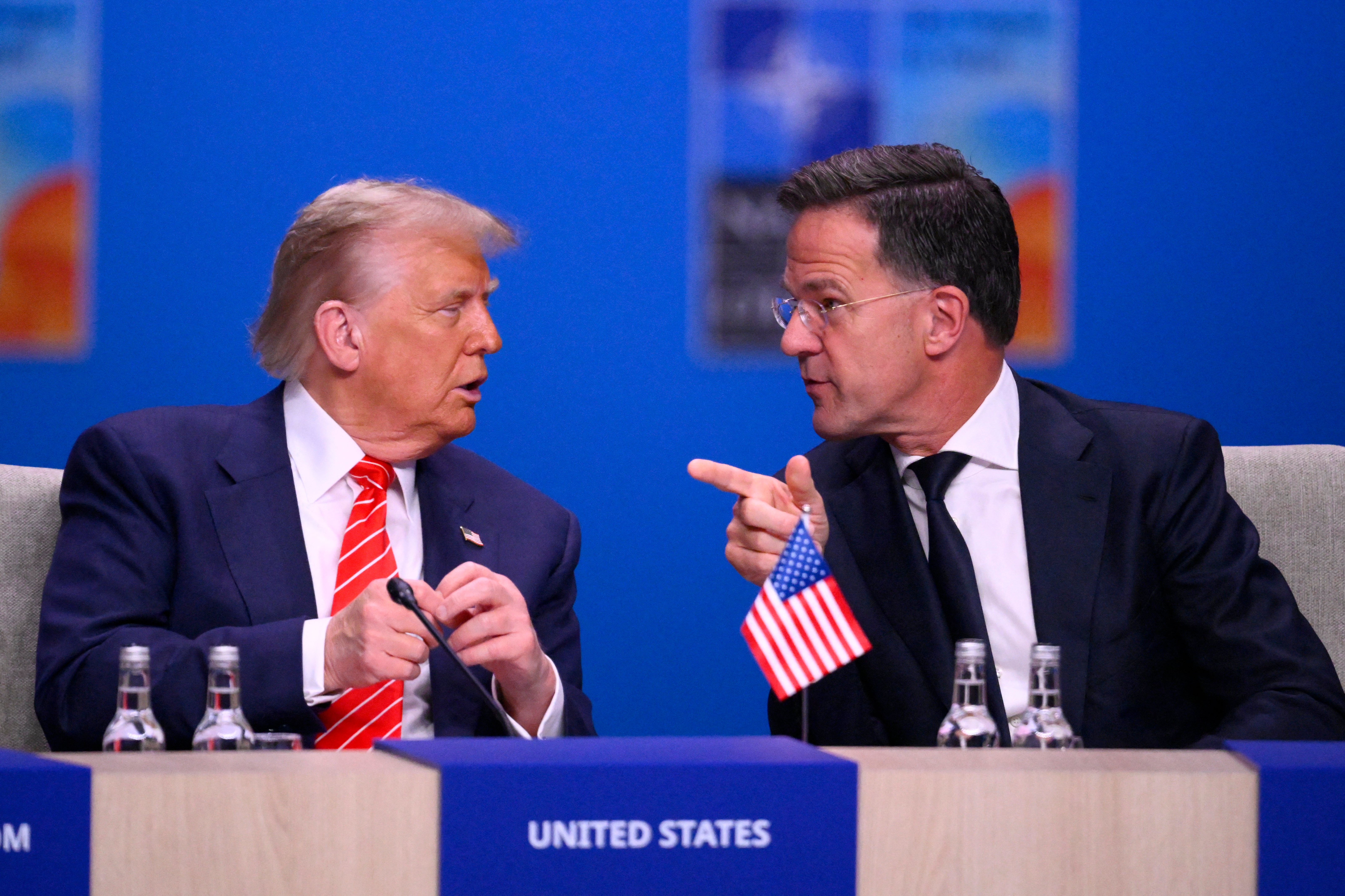 NATO Secretary General Mark Rutte publicly praised US president Donald Trump for pressing other countries to increase their defense spending
