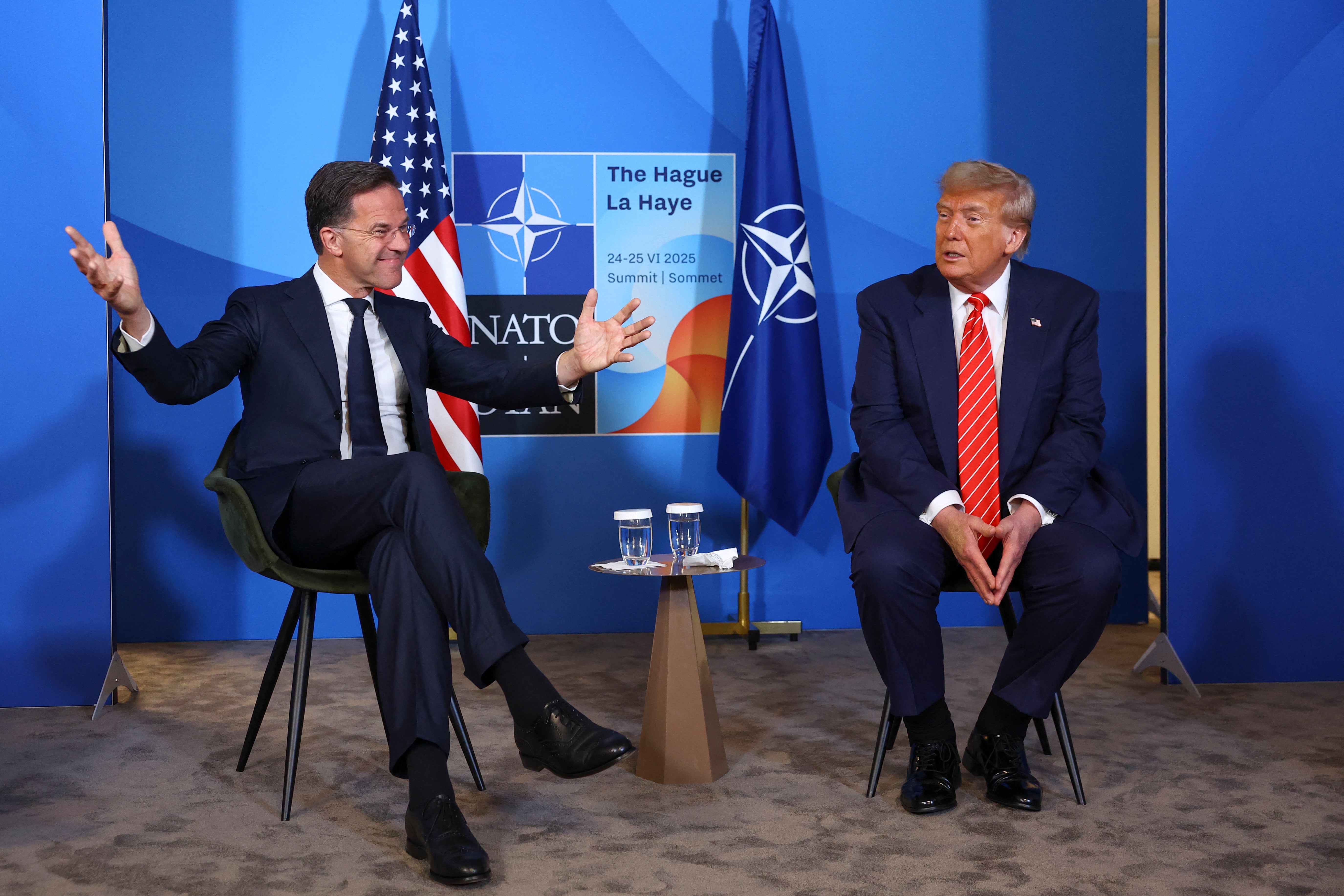 NATO Secretary General Mark Rutte fawned over President Donald Trump on Wednesday