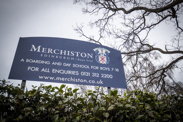 Merchiston Castle School has apologised (PA)