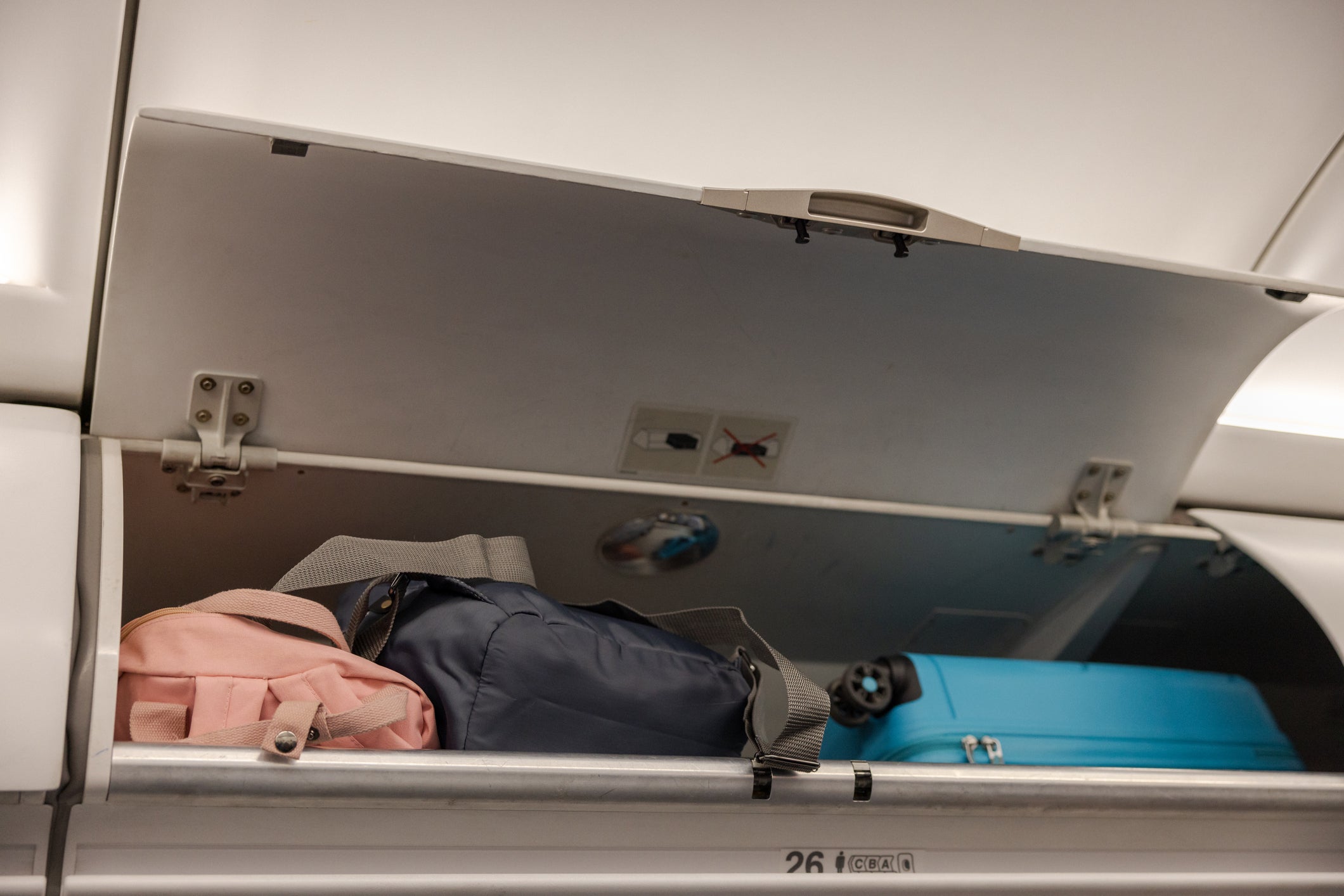 Passenger Andrea Stendel says a water bottle fell from an overhead compartment while she was sleeping and suffered a concussion. She claims in a lawsuit that her eyes are now misaligned
