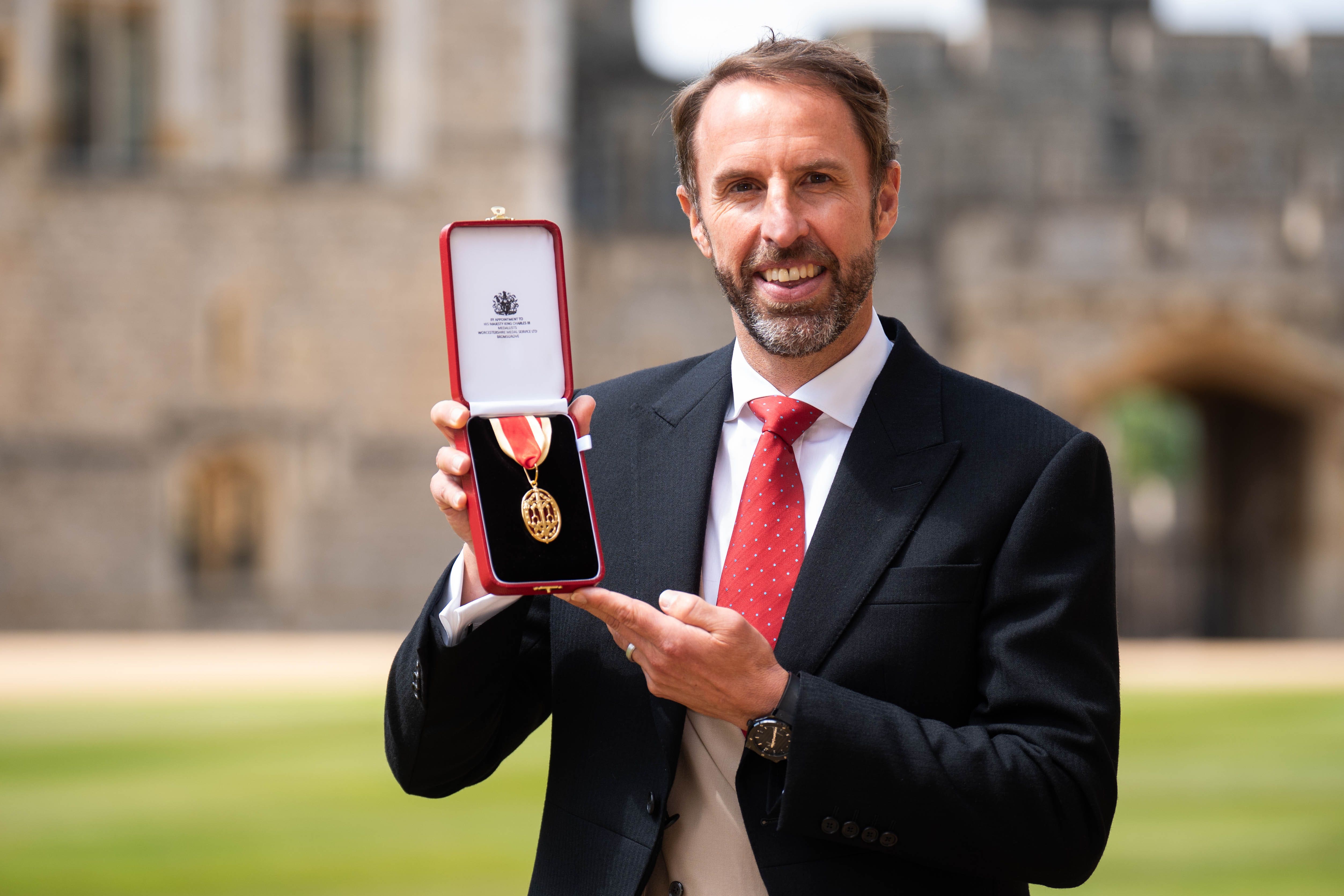 <p>Gareth Southgate has received his knighthood</p>