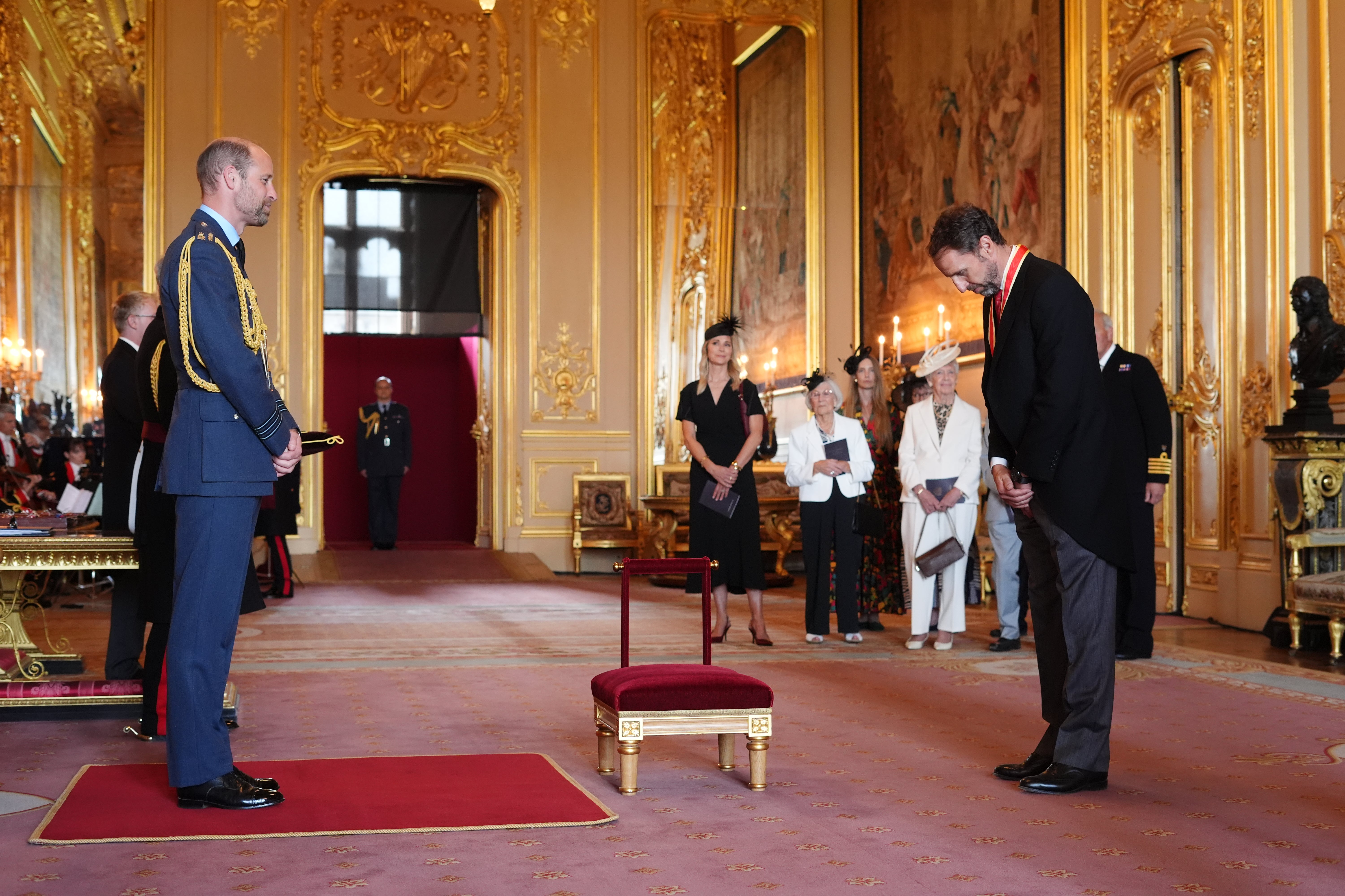 Sir Gareth was knighted by the Prince of Wales, who is the president of the FA (Jonathan Brady/PA)