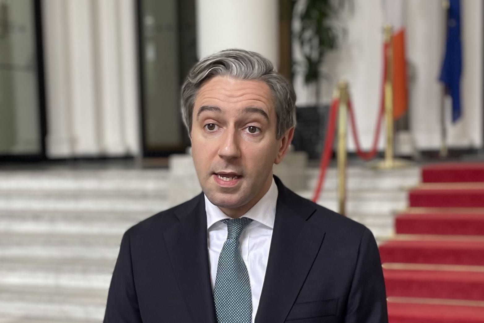 Irish deputy premier Simon Harris has vowed to add in the provision of services to legislation that will ban imports from Israeli settlements if it stands up to legislative scrutiny (Grainne Ni Aodha/PA)