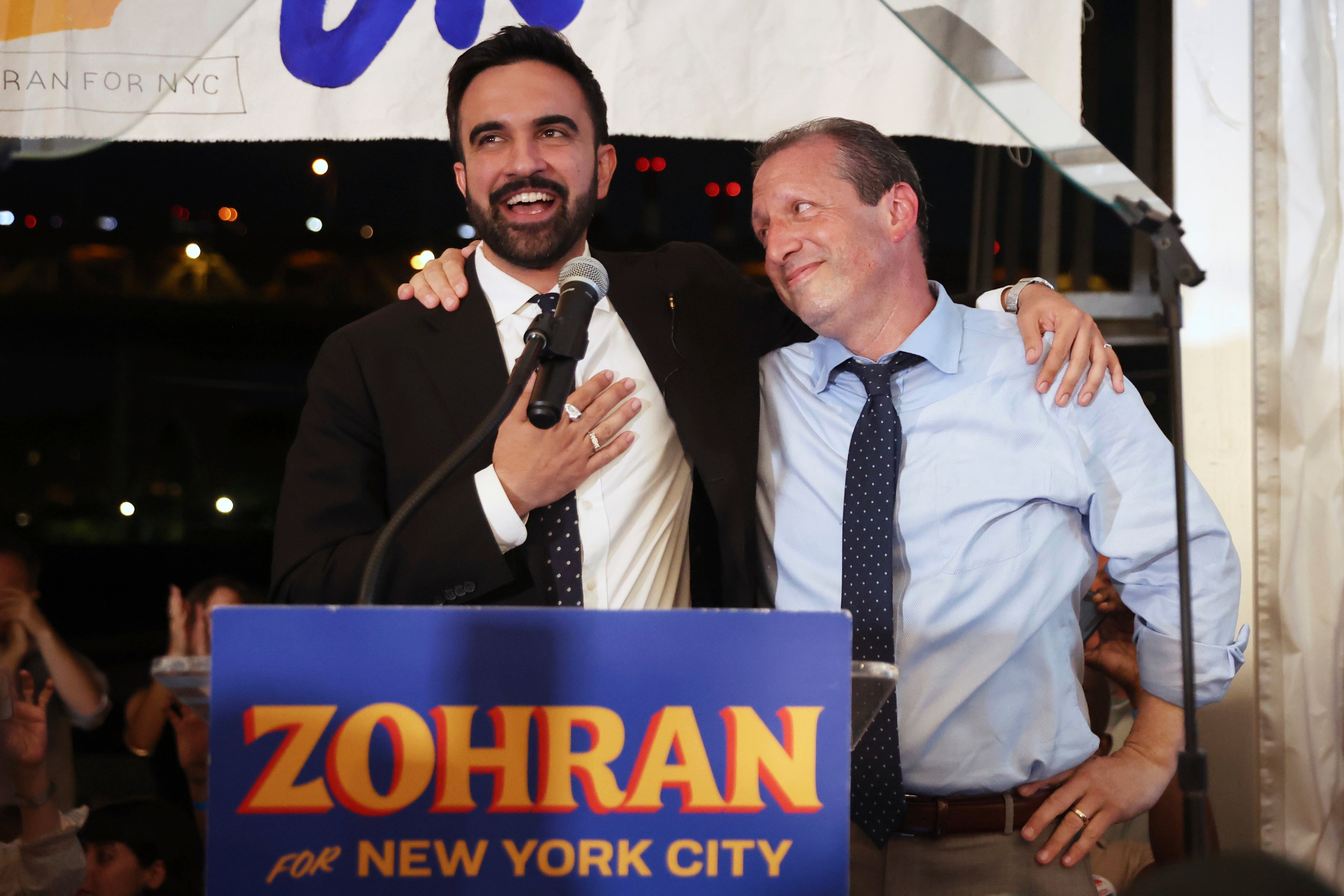 Zohran Mamdani is on pace to win the Democratic primary for New York City mayor. Brad Lander, right, said ‘good f****** riddance’ to Andrew Cuomo, who conceded the race on June 24