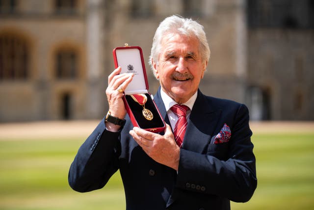 Sir Gerald received his knighthood at Windsor Castle (James Manning/PA)