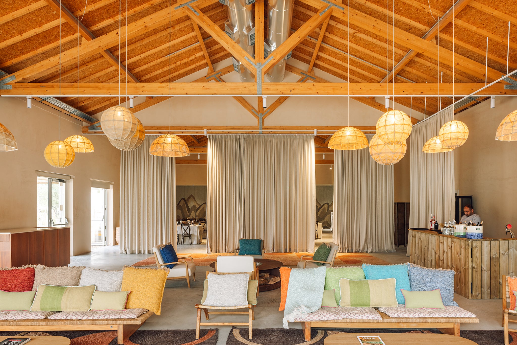 The cool communal area at The Independente