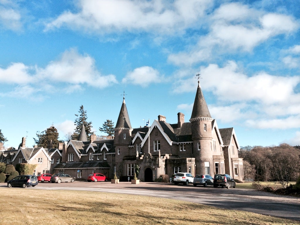 Local dishes such as trout and beef are served up at Ballathie House