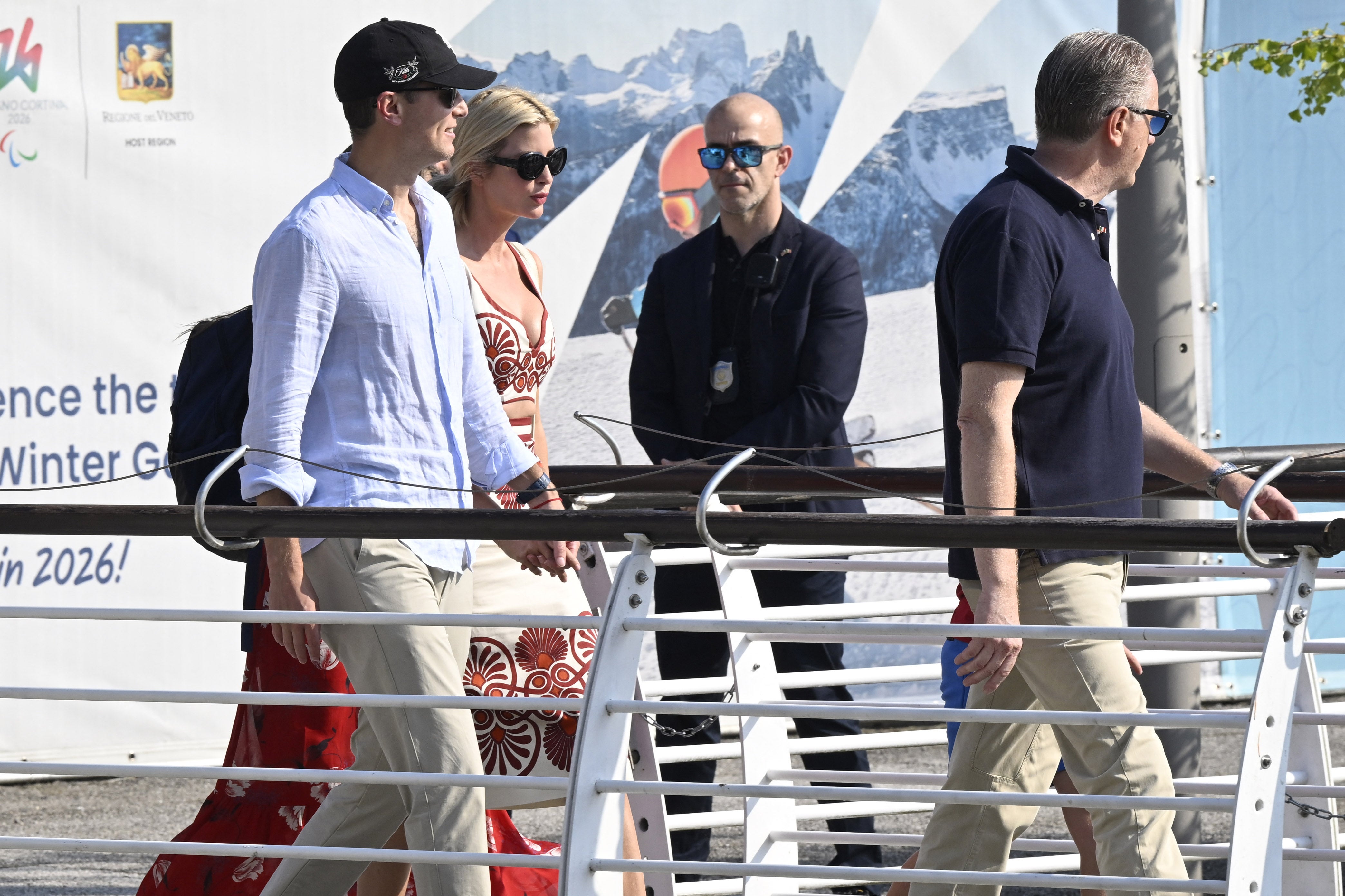 Jared Kushner and Ivanka Trump were among the first guests to arrive for the three-day event