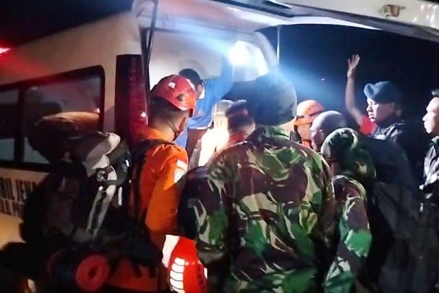 <p>The search was hampered by rough terrain and poor weather</p>