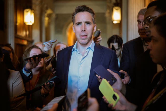 <p>Sen. Josh Hawley (R-MO) explained his dust-up with President Donald Trump this week. </p>