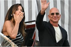 Jeff Bezos and Lauren Sanchez step out for first evening in Venice ahead of lavish wedding