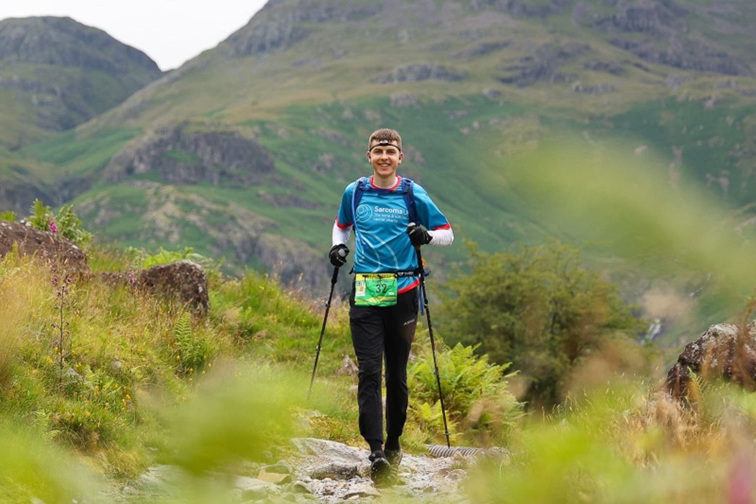 Student Sean Tilson, 21, hopes to raise £5,000 for the cancer charity Sarcoma UK (Sean Tilson/PA)