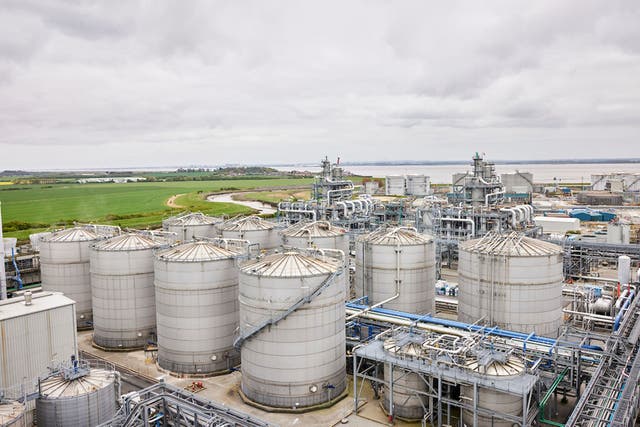 The Vivergo Fuels site near Hull (Vivergo Fuels/PA)