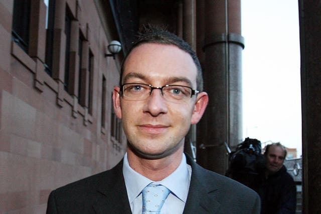 <p>Colin Campbell outside court</p>