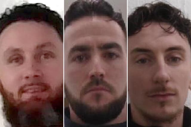 <p>An urgent manhunt for three escaped prisoners who have been on the run for days has been launched</p>