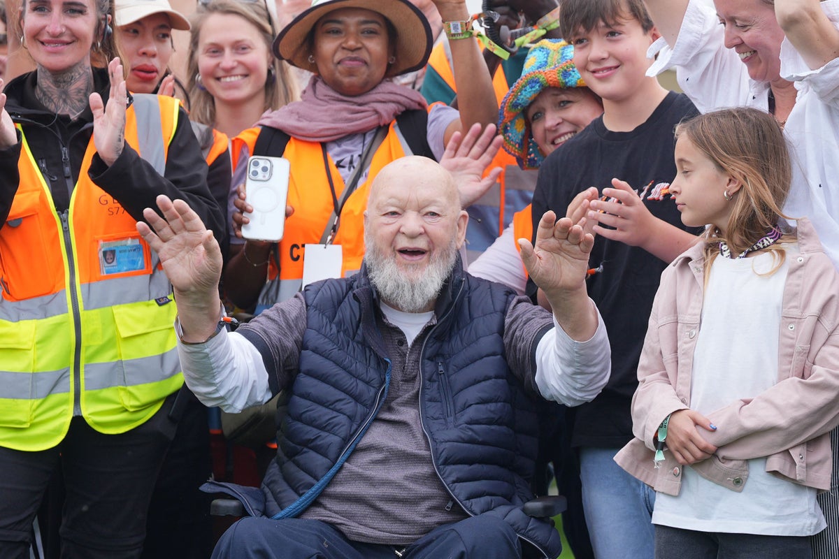 Glastonbury founder says festival critics ‘can go somewhere else’ after Kneecap furore