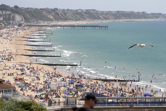 Brits are set to flock to beaches again this weekend with high temperatures set to return (Andrew Matthews/PA)
