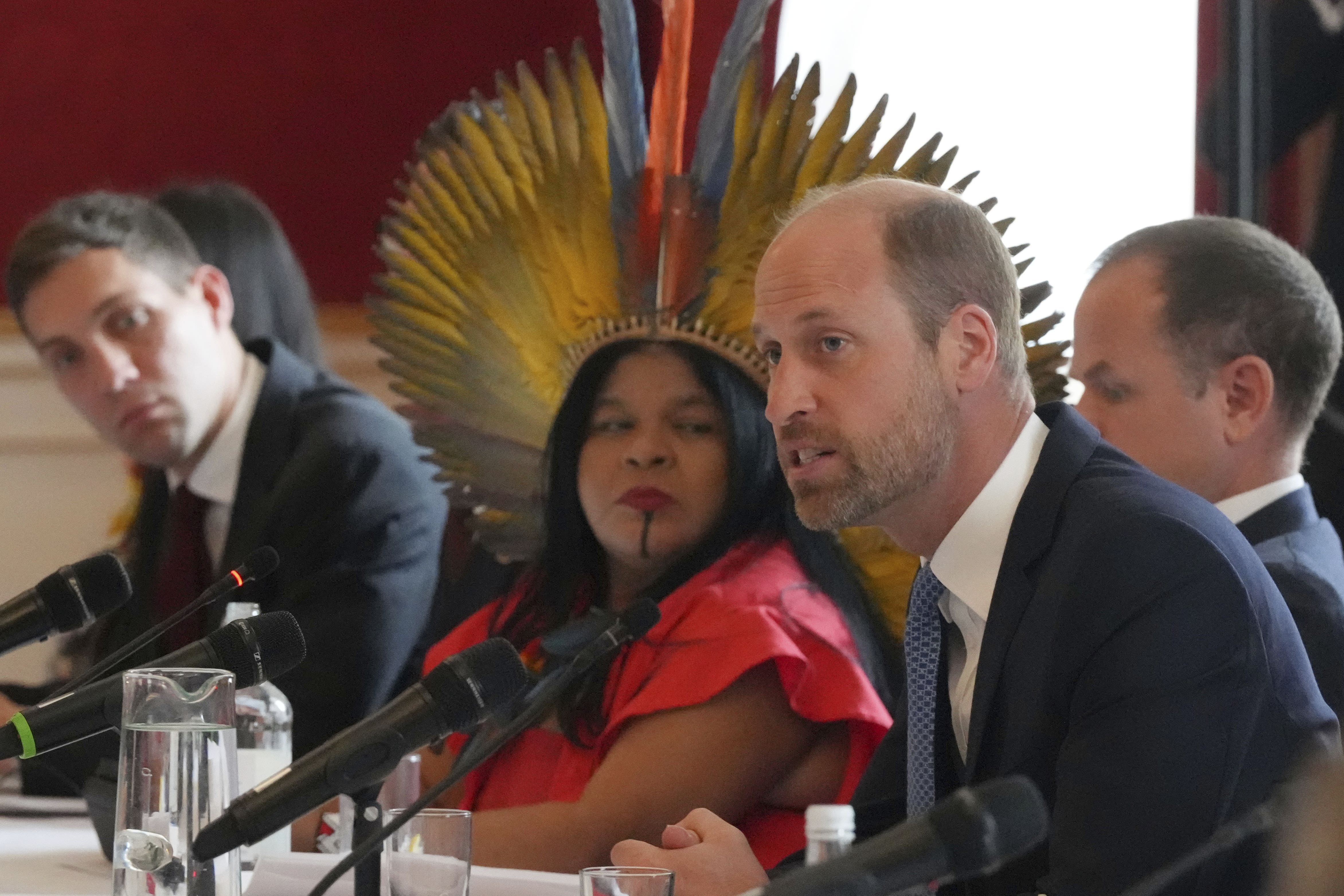 The Prince of Wales speaks during a high-level roundtable entitled Nature’s Guardians: On the Road to Cop30 & Beyond at St James’s Palace as part of London Climate Action Week (Frank Augstein/PA)
