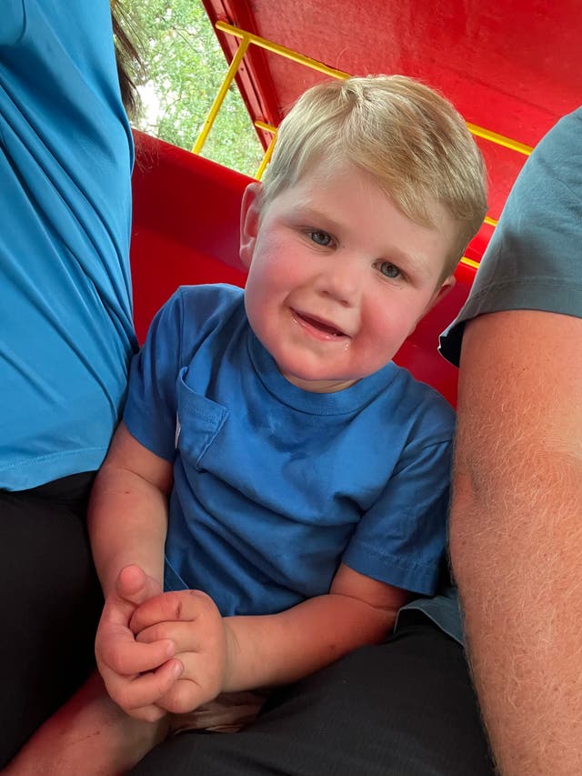 <p>Beckham Reed was stung over 150 times after he ran into a yellow jackets nest.</p>