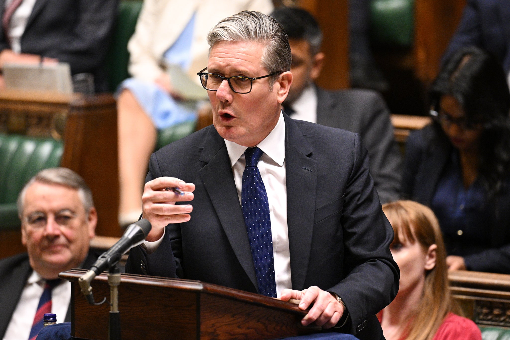 <p>Keir Starmer defended the government’s plans in the Commons</p>