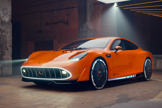 <p>The high-performance Mercedes concept even features 3D-printed seats moulded to support your bum</p>