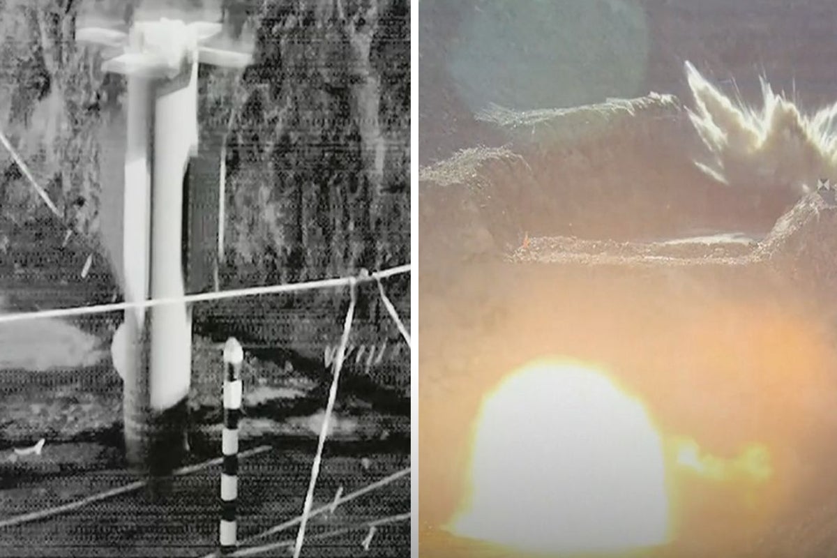 Rare demonstration of how the Bunker Buster bombs dropped by the US on Iran work
