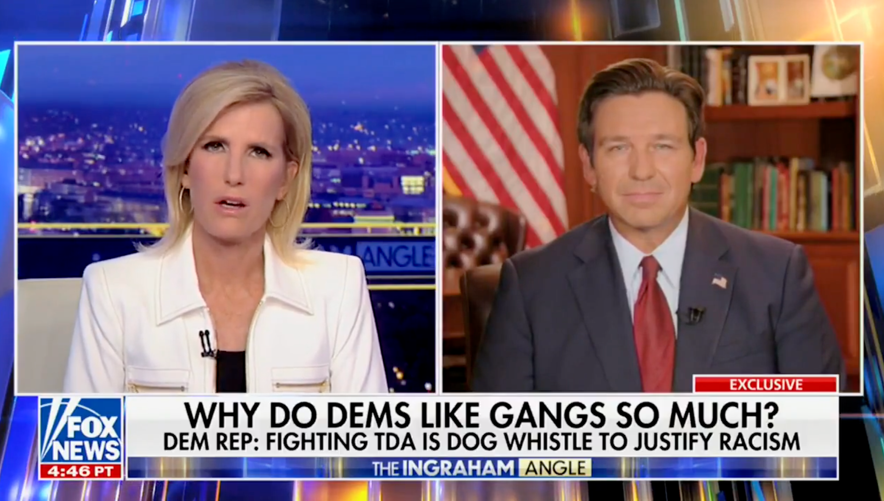 Laura Ingraham and Florida Gov. Ron DeSantis discuss the 'Alligator Alcatraz' facility on her Fox News show