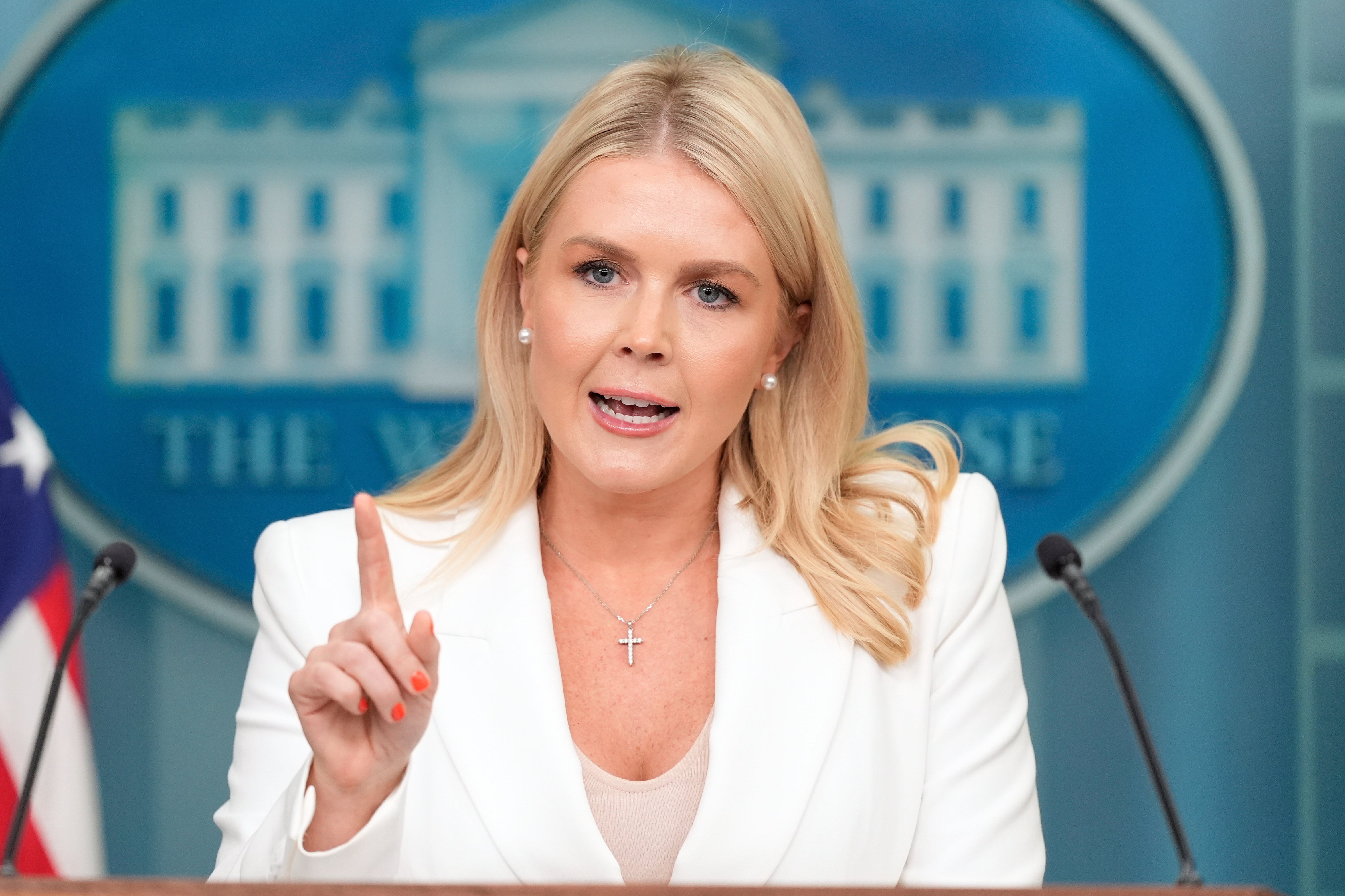 White House Press Secretary Karoline Leavitt attacked a CNN reporter during the press briefing on Thursday