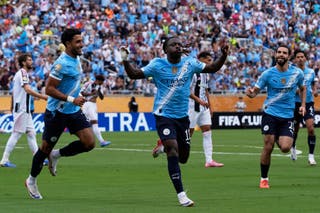 Jeremy Doku opened the scoring (John Raoux/AP)
