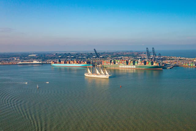 <p>Felixstowe is not a passenger port – it is actually the UK’s largest container port</p>