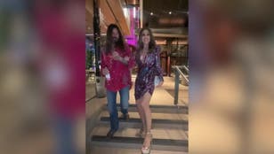Elizabeth Hurley and Billy Ray Cyrus enjoy date night