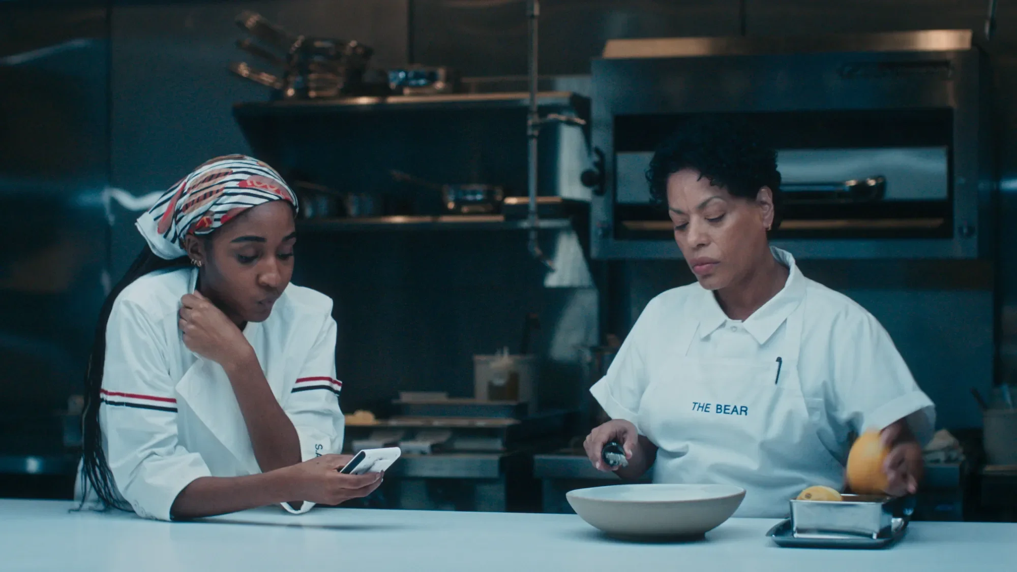 <p>Ayo Edebiri as Sydney and Liza Colon-Zayas as Tina in ‘The Bear’</p>