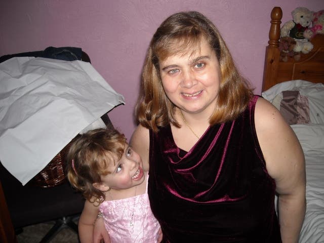 <p>Mary as a toddler with her mother, Sarah </p>