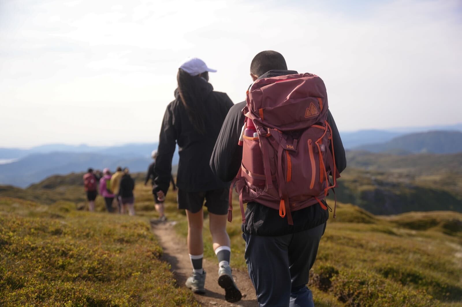 Eliza began her journey with a hike up Bruviknipa, a peak that sits just over 800 metres above sea level