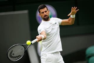 Novak Djokovic is the second match on Centre Court