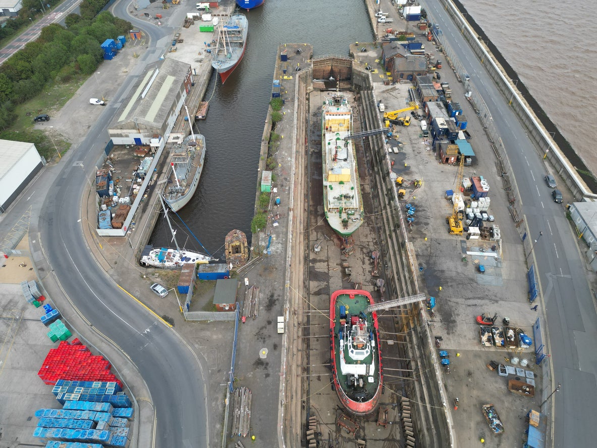 Albert Dock, Hull on the old fishing port in Kingston