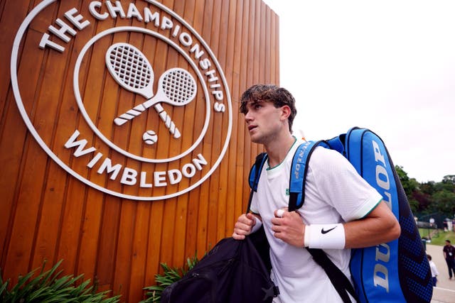 Jack Draper faces the pressure of home expectations at Wimbledon (Zac Goodwin/PA)