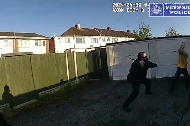 Inspector Moloy Campbell attempted to arrest Marcus Monzo (Met Police/PA)