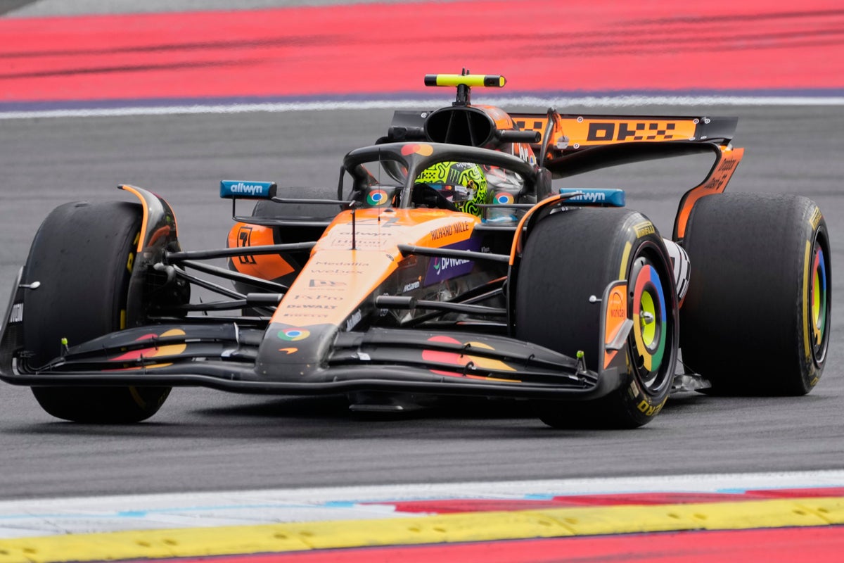 Lando Norris puts Canada crash behind him to set practice pace in Austria