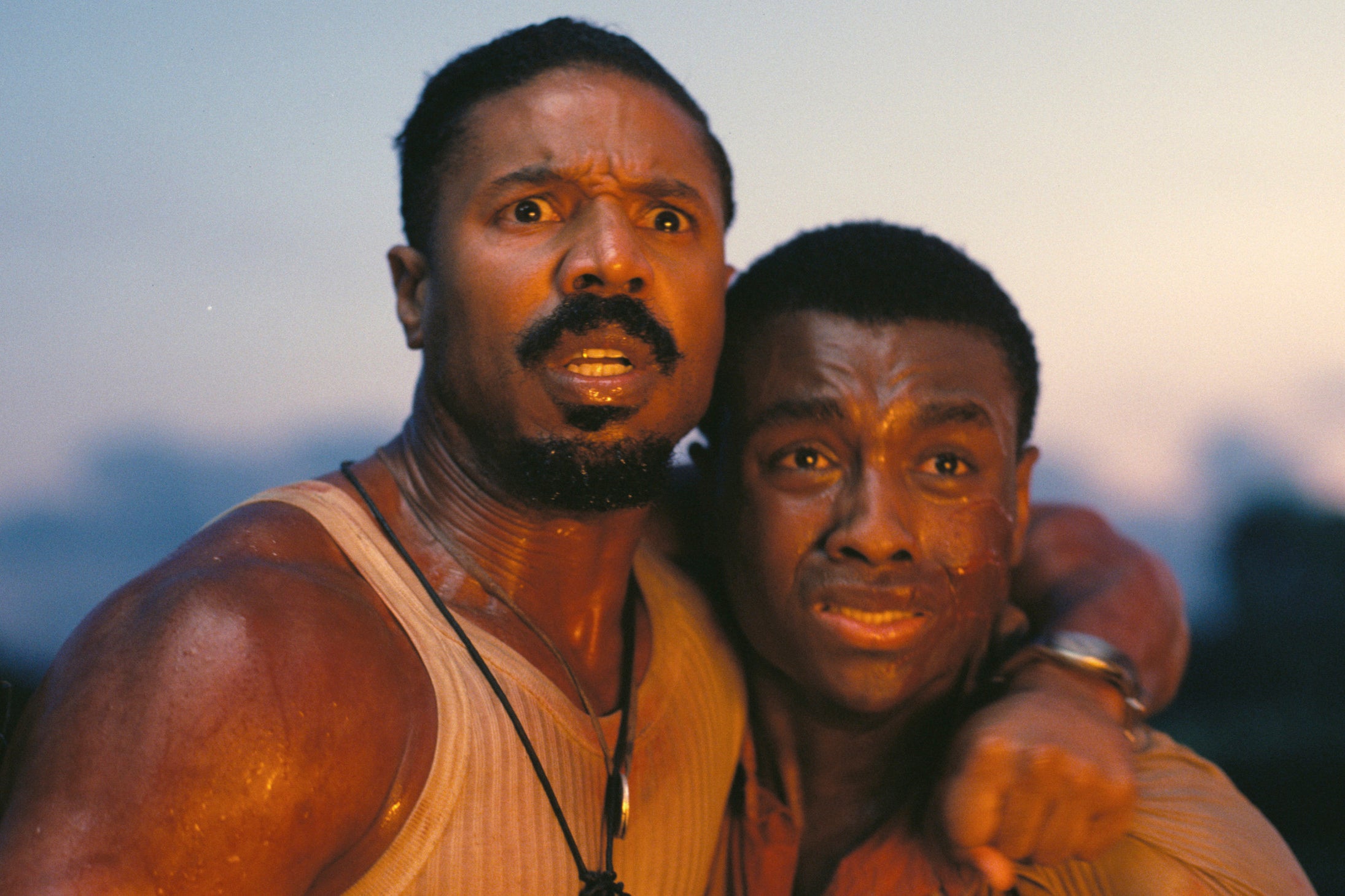 Michael B Jordan and Miles Caton in ‘Sinners’
