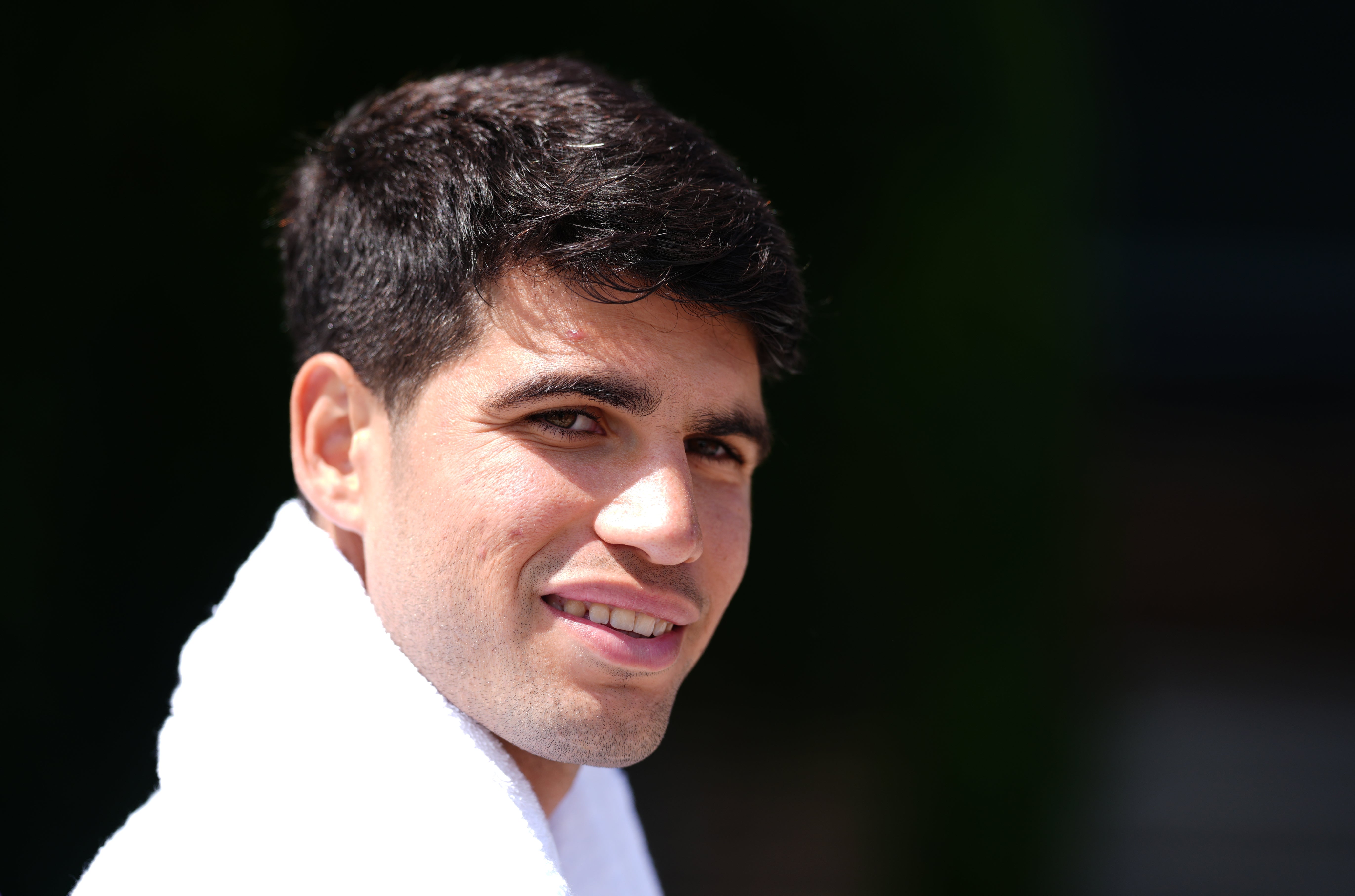 Carlos Alcaraz plays Fabio Fognini in round one (John Walton/PA)