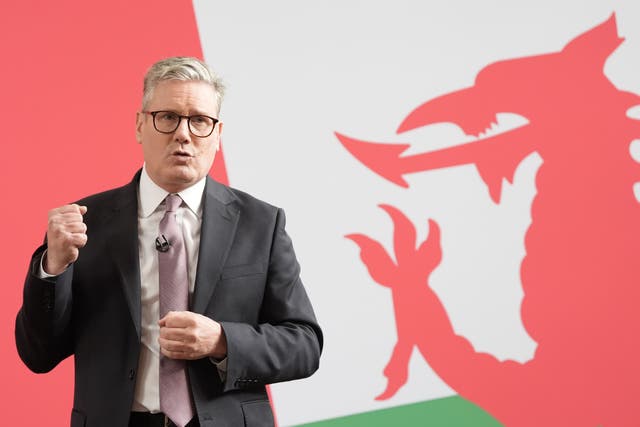 Prime Minister Sir Keir Starmer will give a speech to the Welsh Labour conference in Llandudno (Stefan Rousseau/PA)