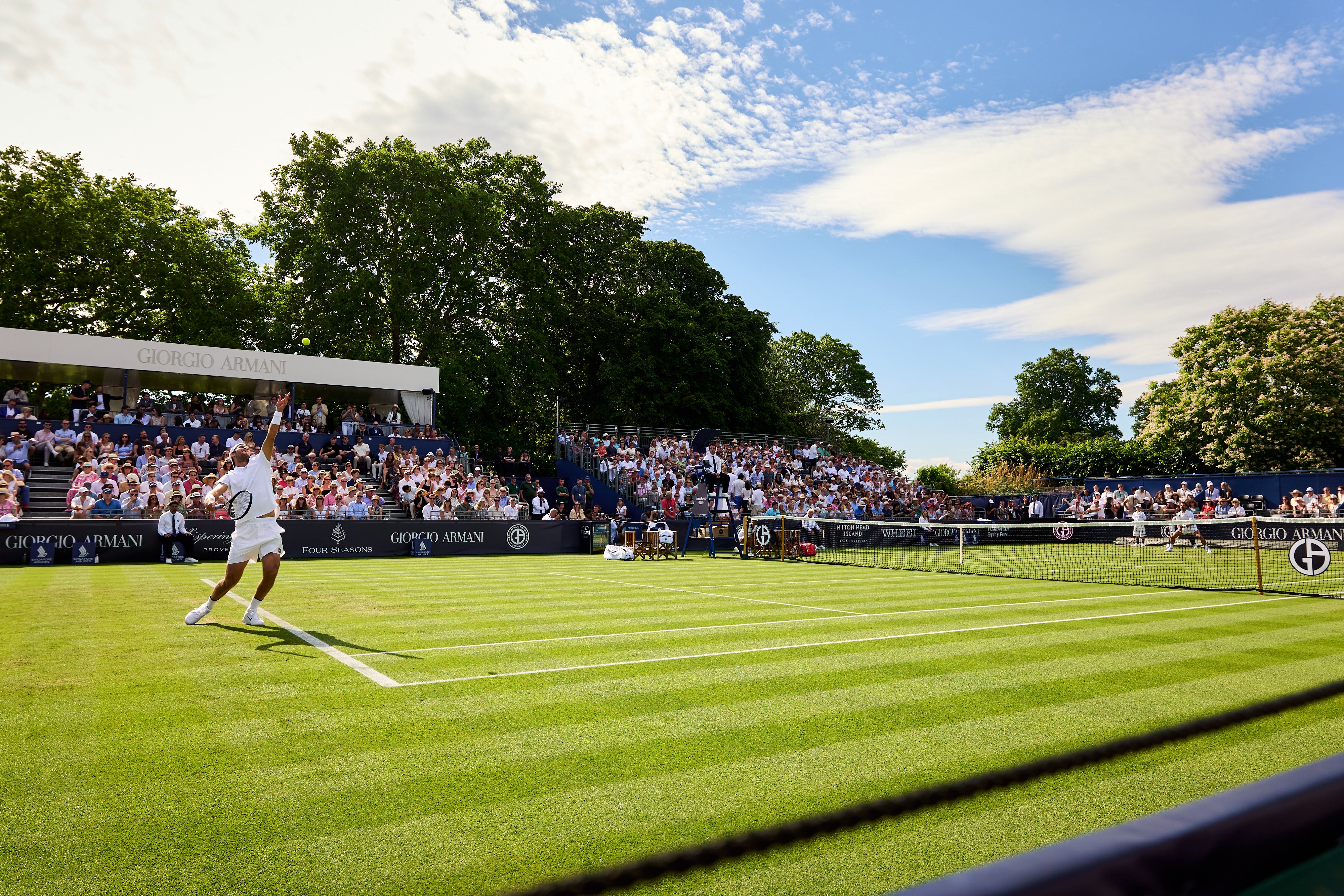 <p>Novak Djokovic made his return to action at the Giorgio Armani Tennis Classic</p>