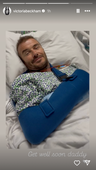 David Beckham in hospital as wife Victoria shares well wishes