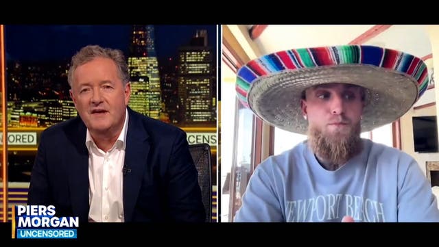 <p>Jake Paul storms of Piers Morgan interview in heated clash.</p>