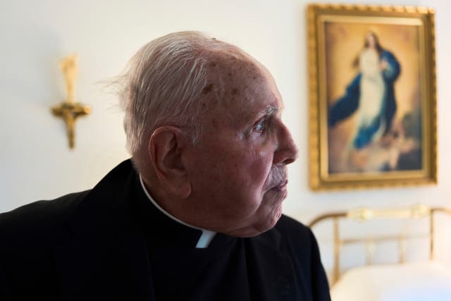 <p>The Rev. James Kelly at his apartment in the Normandy Farms Estates retirement community in Blue Bell, Pennsylvania</p>